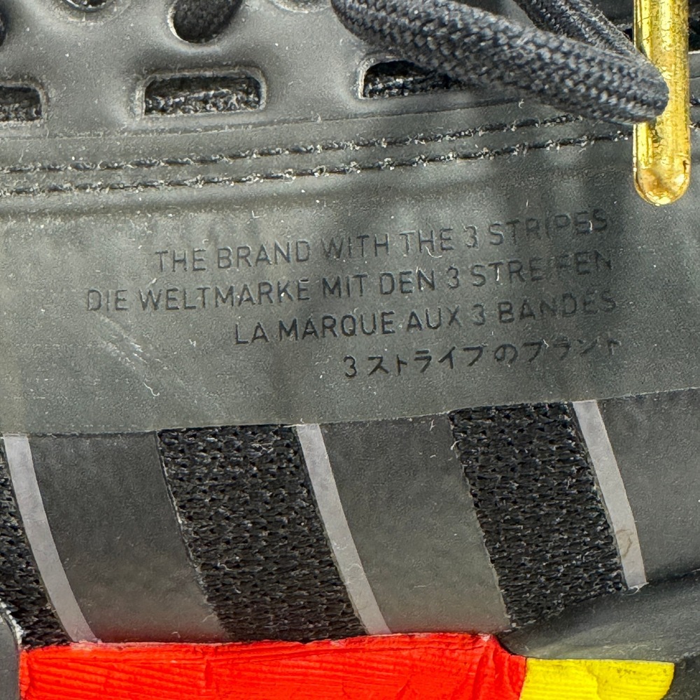 Adidas NMD R1 Munich Black Red Yellow Boost Sneakers Men's Size 6.5‎ - Picture 4 of 14